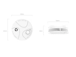 EZVIZ T4, Fotoelektrisk reflektionsdetektor, Vit, 85 dB, 3 m, Ytmonterad, 868 MHz