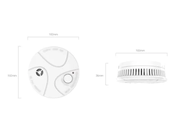 EZVIZ T4, Fotoelektrisk reflektionsdetektor, Vit, 85 dB, 3 m, Ytmonterad, 868 MHz
