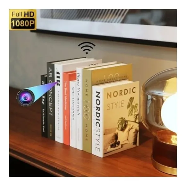 Hot Falsk bok med Full HD 1080P infraröd P2P Wifi spionkamera Falska Övervakningskameror