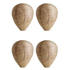 Falskt Getingbo / Dekorativ Utomhusattrapp – 4-pack Insektsmedel & Djuravvisande Medel