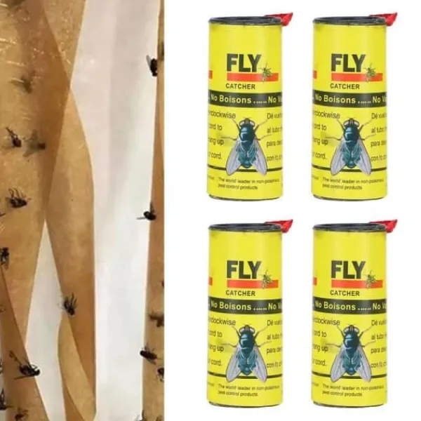 Fdit flugfällor 24st insektsfällor flugor Anti-myggfluga pappersrulle för inomhusbruk
