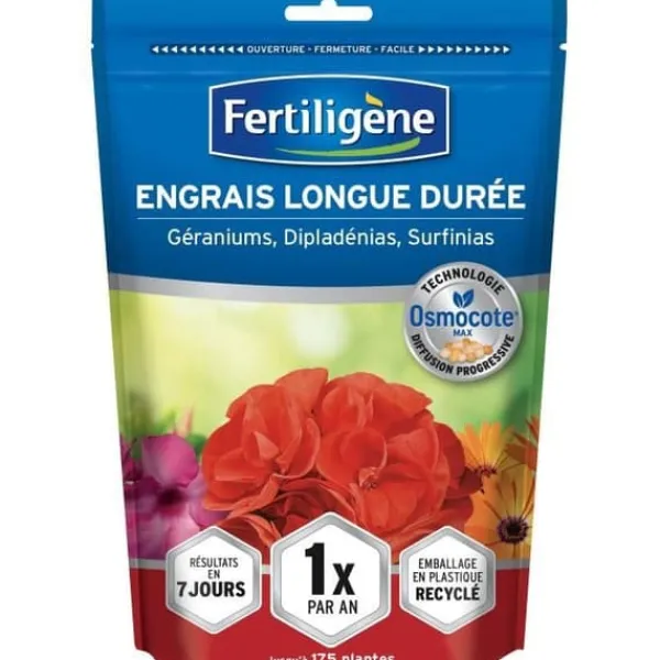 Discount FERTILIGeNE - Långvarigt gödningsmedel Osmocote max Geraniums, Dipladenias, Surfinias 700g Gödningsmedel