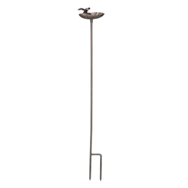 Outlet Fågelbad, Gjutjärn, 100x14x16 cm, Brun För Fåglar & Småvilt