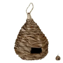 Outlet Fågelholk, Vävd av kokosfiber, 31x20 cm, Natur För Fåglar & Småvilt