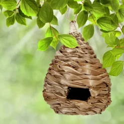 Outlet Fågelholk, Vävd av kokosfiber, 31x20 cm, Natur För Fåglar & Småvilt