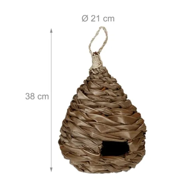 Outlet Fågelholk, Vävd av kokosfiber, 31x20 cm, Natur För Fåglar & Småvilt