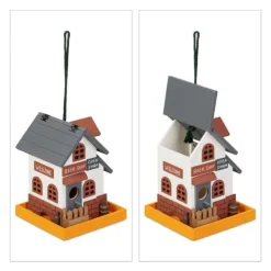 Outlet Fågelholk, 23x18x18 cm, Flerfärgad, Trä För Fåglar & Småvilt