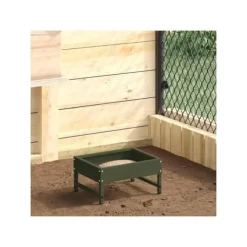 Sale Fågelmatare - - Olivgrön - Kallvalsad stål - 34x26x16 cm - Väderbeständig För Fåglar & Småvilt