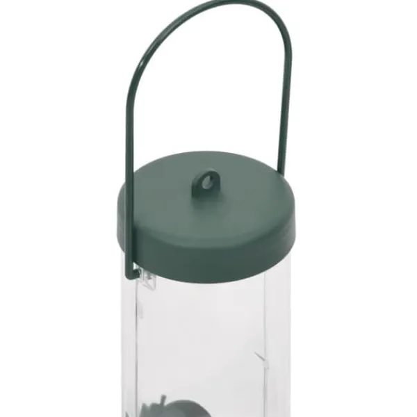 Fågelmatare 3-pack - Elegant design med 6 matningsportar | Färg: Mörkgrön | Storlek: 17x17x32 cm För Fåglar & Småvilt