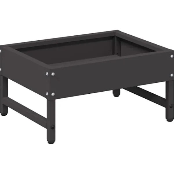 vidaXL Fågelmatare Svart 80 x 28 x 13.5 cm Kallvalsat Stål