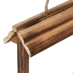 Discount Fågelmatare, Trä, 16.5x21x8 cm, Brun För Fåglar & Småvilt