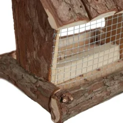 Outlet Fågelmatare, Trä, 17x15x12 cm, Natur För Fåglar & Småvilt