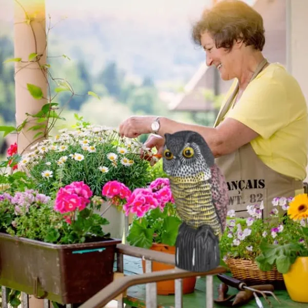 New Fågelskrämma Uggleattrapp, 38x16x18 cm, Svart Insektsmedel & Djuravvisande Medel