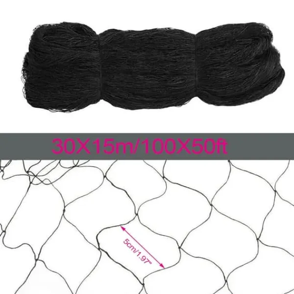 Clearance Fågelskyddsnät, Hållbar Polyester, Året Runt Användning,svart För Fåglar & Småvilt