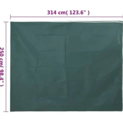 Fiberduk med blixtlås 4-pack - Vinterskydd för växter | Storlek: 3,14x2,5 m | Vikt: 70 g/m²