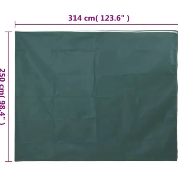 Fiberduk med blixtlås 4-pack - Vinterskydd för växter | Storlek: 3,14x2,5 m | Vikt: 70 g/m²