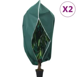 Hot Fiberdukar med blixtlås 2 st 70 g/m² 1x1,55 m Markduk & Fiberduk
