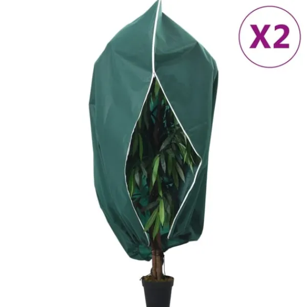 Hot Fiberdukar med blixtlås 2 st 70 g/m² 1x1,55 m Markduk & Fiberduk