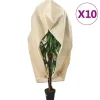 vidaXL Fiberdukar med blixtlås 10 st 70 g/m² 3,14x2,5 m