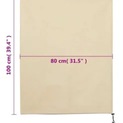 Fiberdukar med dragsko för växtskydd - 4 st | Storlek: 0,8x1 m | Vikt: 70 g/m²