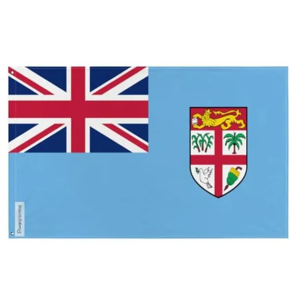 Hot Fiji-flagga 160 x 240 cm Flaggor & Vindstrutar