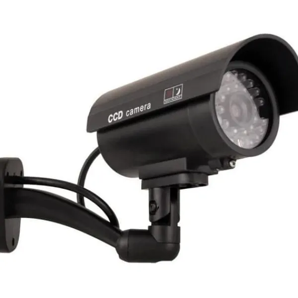 Fiktiv kamera - IR9000 - Realistisk imitation - Vattentät - Blinkande röd LED