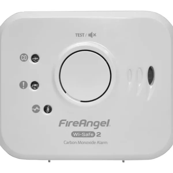 Best FireAngel NM-CO-10X-INT Kolmonoxid-detektor inkl. 10 års batteri, konverterbar till trådlös batteri Detektering Kolmono Rök- & Koloxiddetektorer