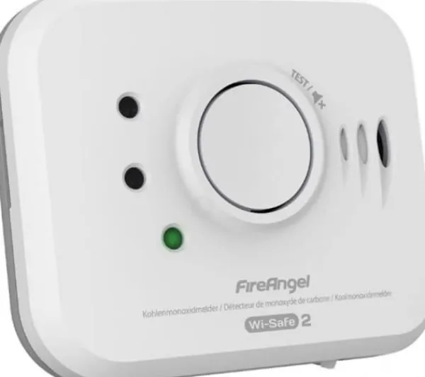 Best FireAngel NM-CO-10X-INT Kulilte-detektor inkl. 10 års batteri, Kan efter ønske omstilles til radio Batteridrevet Detekteret Kulmonoxid Rök- & Koloxiddetektorer