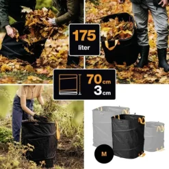 Online 1028372 Trädgårdssäck 175 l Trädgårdskorgar
