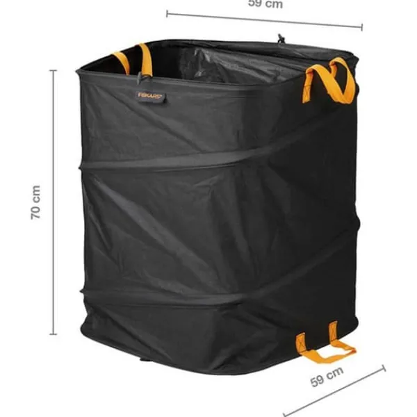 Trädgårdsväska Pop Up Ergo 219l Svart Trädgårdskorgar