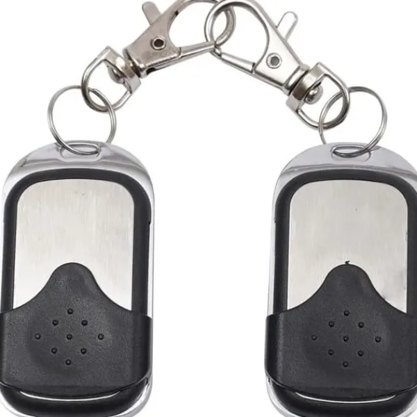 Fjärrkontroller för automatisk skjutgrindsöppnare, 433 MHz, 2-pack, vit (endast fjärrkontroller)
