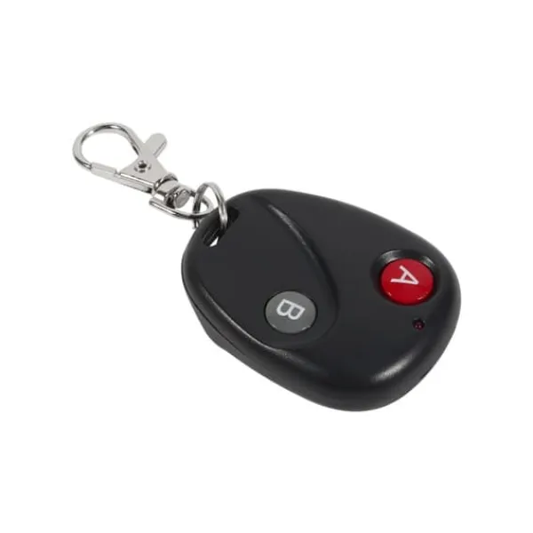 Fjärrkontrollnyckel Garageportssändare Trådlös 433MHz Plast Svart 2 Nycklar