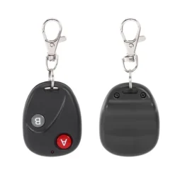 Fjärrkontrollnyckel Garageportssändare Trådlös 433MHz Plast Svart 2 Nycklar