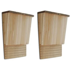 vidaXL Fladdermusholk, 22 x 12 x 34 cm, 2-Pack