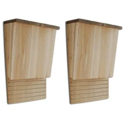 Clearance Fladdermusholk, 22 x 12 x 34 cm, 2-Pack För Fåglar & Småvilt