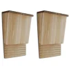 Hot Fladdermusholkar 2-Pack - Vilsystem för Fladdermöss | Storlek: 22x12x34 cm För Fåglar & Småvilt