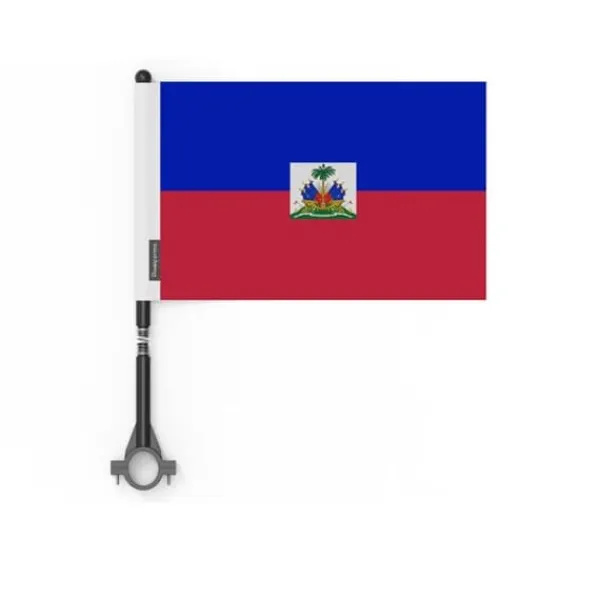 Online Flagg - Flerfärgad - Haiti - 14 x 21 cm - 20 stycken - Polyester - Utomhus Flaggor & Vindstrutar