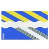 Flagga - Aisne - 90 x 150 cm - Polyester - Tryck fram/bak - Metallöglor