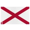 Flagga - Alabama - 90 x 150 cm - Polyester - Tryck fram/ bak - Öglor i järn