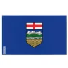 Flagga - Alberta - 64 x 96 cm - Polyester - Tryck fram/bak - Metallöglor