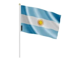 Flagga - Argentina - Mini Flagga - 20 x 30 cm - Polyester - Lätt och robust