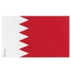 Flagga - Bahrain - 120 x 180 cm - Polyester - Fram/bak - Metallöglor