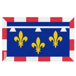 Hot Flagga - Centre-Val de Loire - 120 x 180 cm - Polyester - Tryck på fram- och baksidan - Öglor i metall Flaggor & Vindstrutar
