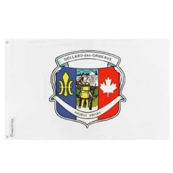 Flagga - Dollard-des-Ormeaux - 128 x 192 cm - Polyester - Tryck på fram- och baksidan - Öglor i järn