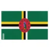 Outlet Flagga - Dominique - 90 x 150 cm - Polyester - Framsida/baksida - Metallöglor Flaggor & Vindstrutar