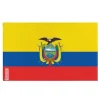 Flagga - Ecuador - 60 x 90 cm - Polyester - Fram/bak - Metallöglor