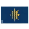 Flagga - Epifania - 64 x 96 cm - Polyester - Tryck på fram och baksidan - Metallöljettar