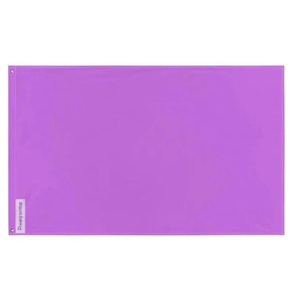 Flagga - Flerfärgad - Ljuslila - 96 x 144 cm - Polyester - Fram/bak