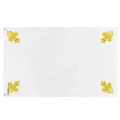Flagga - Frankrikes kungarike - 160 x 240 cm - Polyester - Tryck fram/bak - Metallöglor