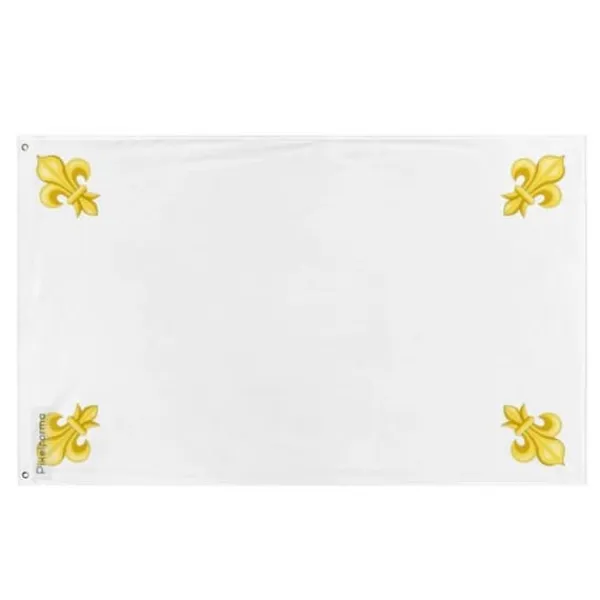 Flagga - Frankrikes kungarike - 160 x 240 cm - Polyester - Tryck fram/bak - Metallöglor